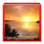 sunset backgrounds android application logo